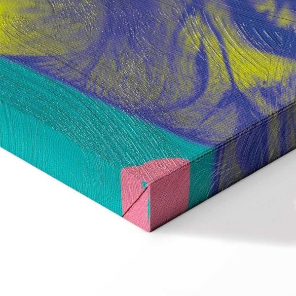 Tableau - Colorful Tiger - Intense Colors of a Tiger Surrounded by Tropical Plants