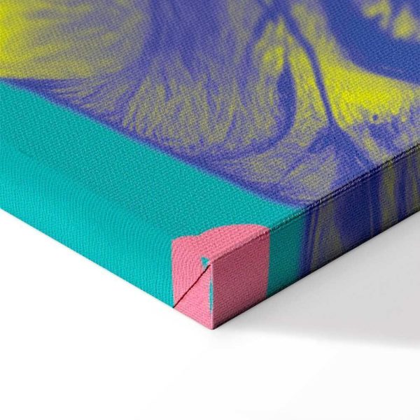 Tableau - Colorful Tiger - Intense Colors of a Tiger Surrounded by Tropical Plants