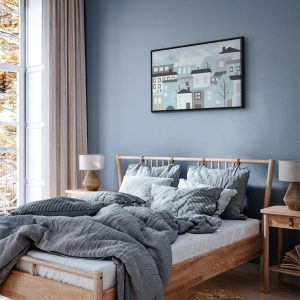 Tableau - Colorful Town (1 Part) Wide