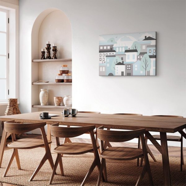 Tableau - Colorful Town (1 Part) Wide