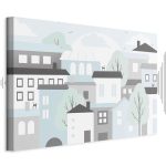 Tableau - Colorful Town (1 Part) Wide