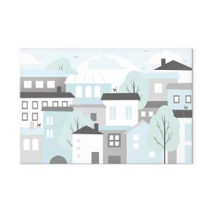 Tableau - Colorful Town (1 Part) Wide