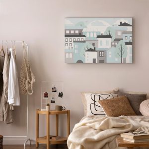 Tableau - Colorful Town (1 Part) Wide