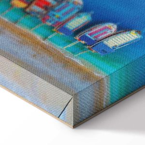 Tableau - Colourful Boats (1 Part) Narrow