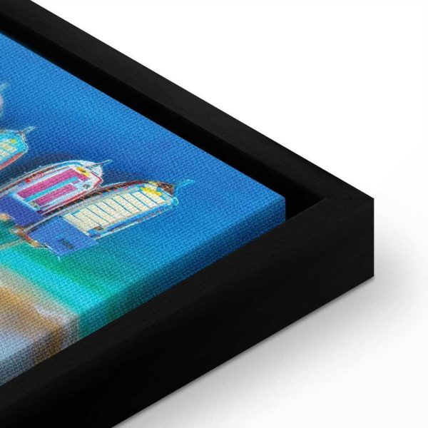 Tableau - Colourful Boats (1 Part) Narrow