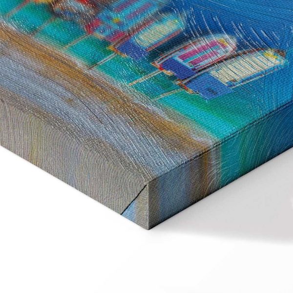 Tableau - Colourful Boats (1 Part) Narrow