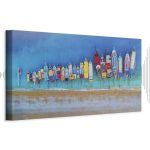 Tableau - Colourful Boats (1 Part) Narrow