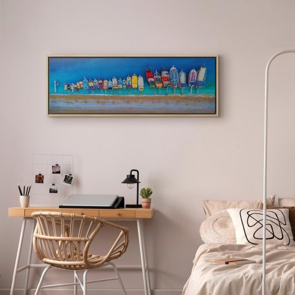 Tableau - Colourful Boats (1 Part) Narrow