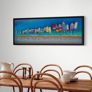 Tableau - Colourful Boats (1 Part) Narrow