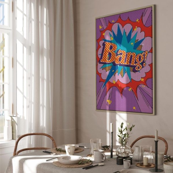 Tableau - Comic Street Art (1-part) - Colorful Text on Vibrant Background