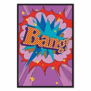 Tableau - Comic Street Art (1-part) - Colorful Text on Vibrant Background