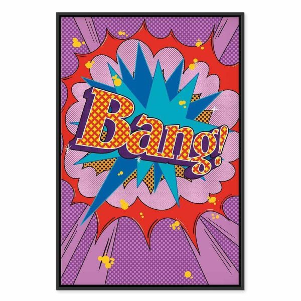 Tableau - Comic Street Art (1-part) - Colorful Text on Vibrant Background