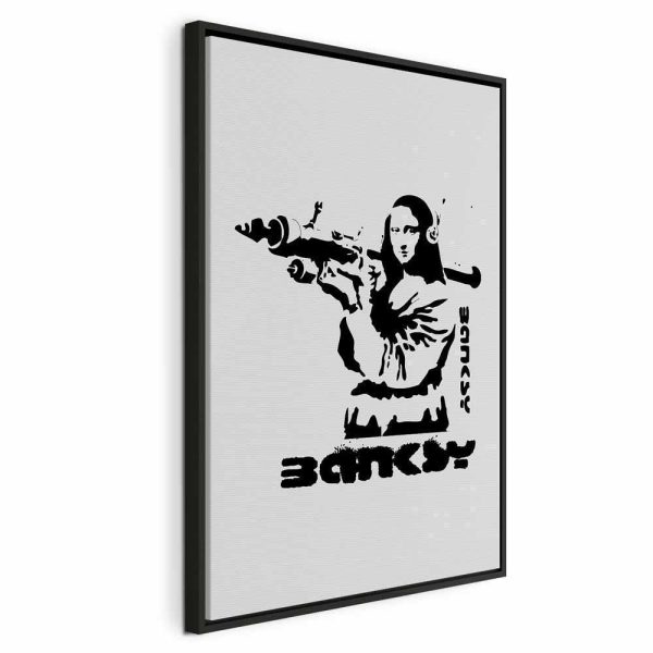 Tableau - Contrast Duel (1-part) - Banksy on Mural with Mona Lisa