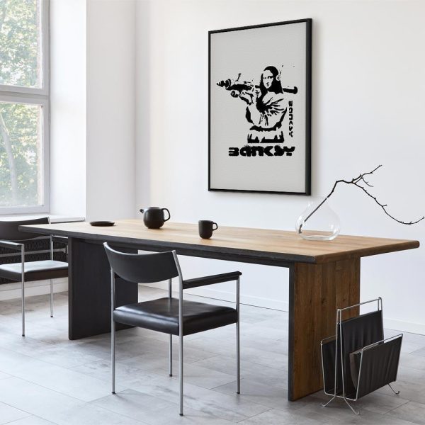 Tableau - Contrast Duel (1-part) - Banksy on Mural with Mona Lisa