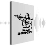 Tableau - Contrast Duel (1-part) - Banksy on Mural with Mona Lisa