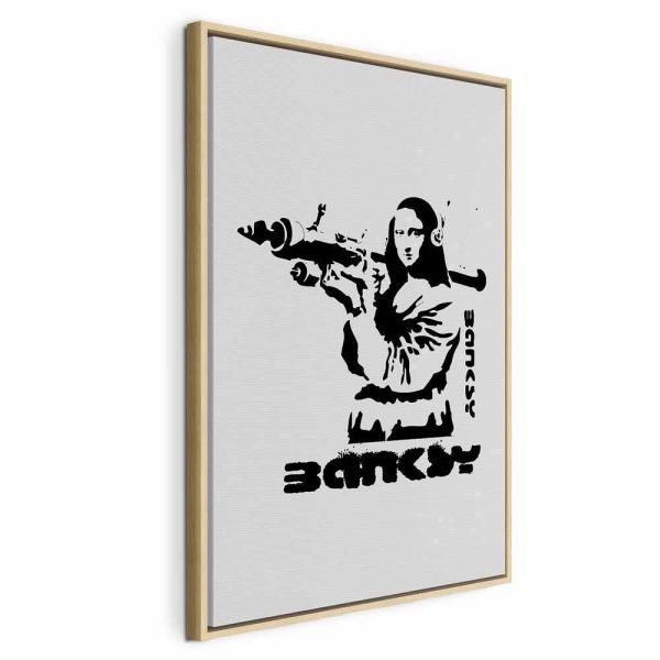 Tableau - Contrast Duel (1-part) - Banksy on Mural with Mona Lisa
