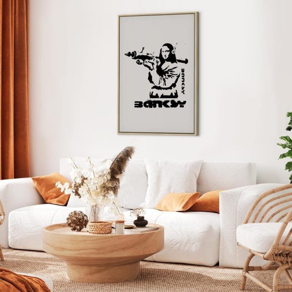 Tableau - Contrast Duel (1-part) - Banksy on Mural with Mona Lisa