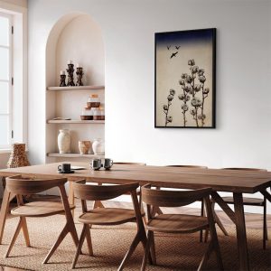 Tableau - Cotton Branches (1 Part) Vertical