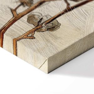 Tableau - Cotton Branches (1 Part) Vertical