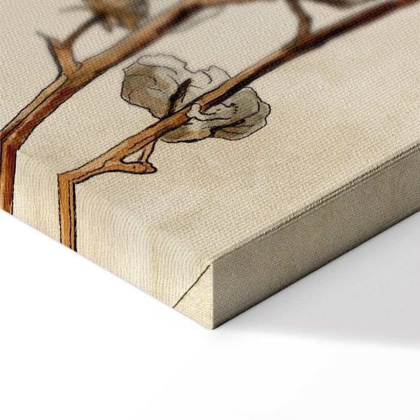 Tableau - Cotton Branches (1 Part) Vertical