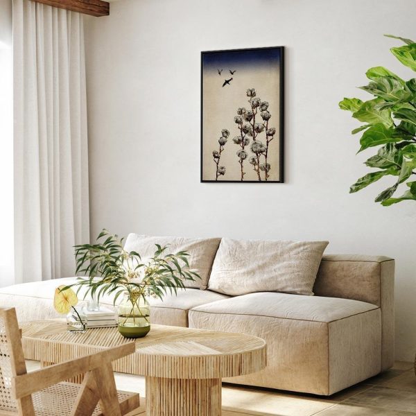 Tableau - Cotton Branches (1 Part) Vertical