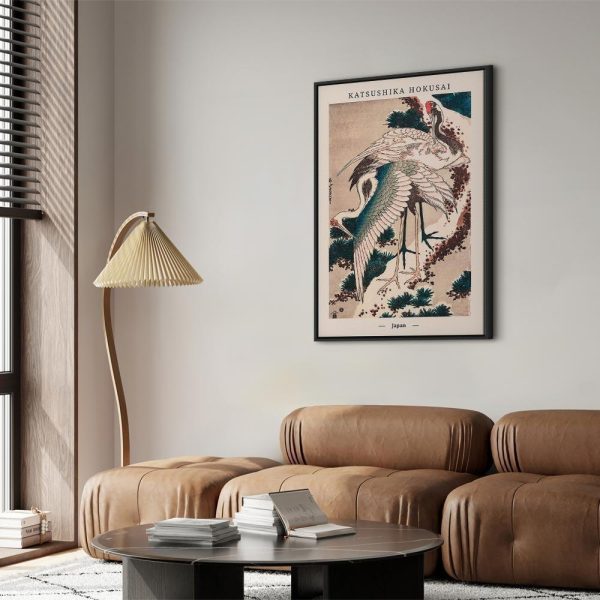 Tableau - Cranes (1 Part) Vertical