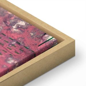 Tableau - Crimson Abstraction (1 Part) Vertical