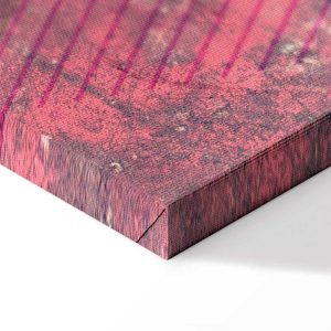 Tableau - Crimson Abstraction (1 Part) Vertical