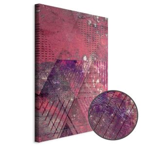 Tableau - Crimson Abstraction (1 Part) Vertical