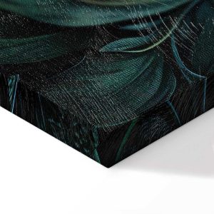 Tableau - Dark Green Victorian Leaves: Botanical Carved Composition