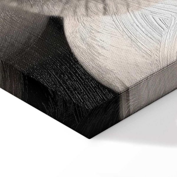 Tableau - Delicacy of Petals in Nature (1-part) - Flower in Black and White