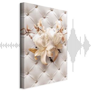 Tableau - Diamond Lilies (1 Part) Vertical