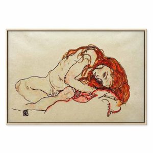 Tableau - Egon Schiele – Crouched Girl With Bowed Head