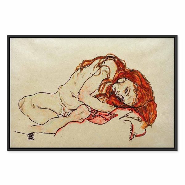 Tableau - Egon Schiele – Crouched Girl With Bowed Head