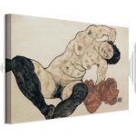 Tableau - Egon Schiele – Liegender Akt mit gelbem Handtuch