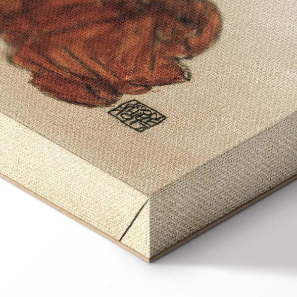 Tableau - Egon Schiele – Liegender Akt mit gelbem Handtuch