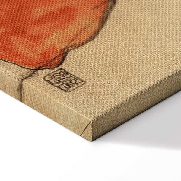 Tableau - Egon Schiele – Self-Portrait (Man in Orange Jacket)