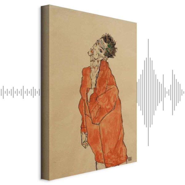 Tableau - Egon Schiele – Self-Portrait (Man in Orange Jacket) Tableau - Egon Schiele – Self-Portrait (Man in Orange Jacket)