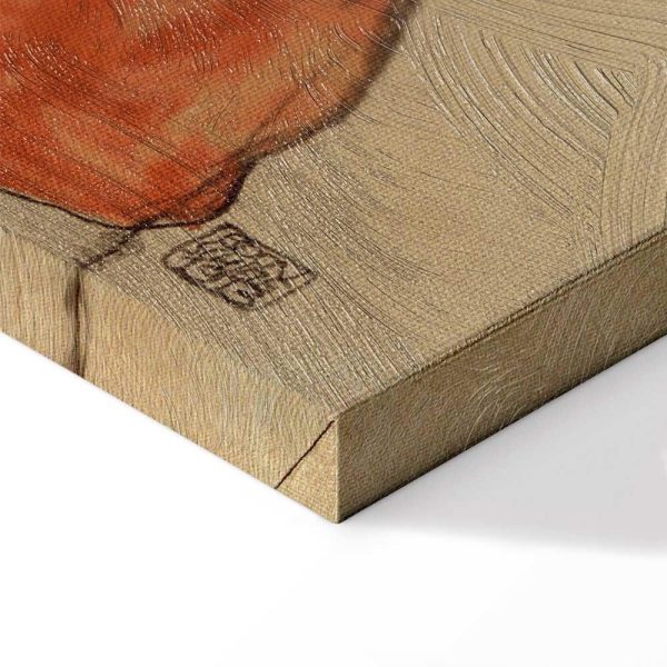 Tableau - Egon Schiele – Self-Portrait (Man in Orange Jacket)