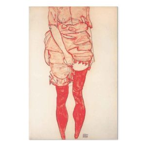 Tableau - Egon Schiele – Standing Woman in Red