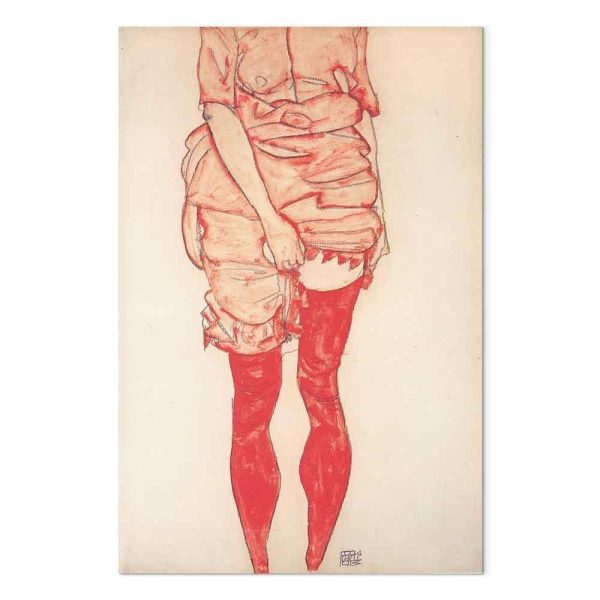Tableau - Egon Schiele – Standing Woman in Red