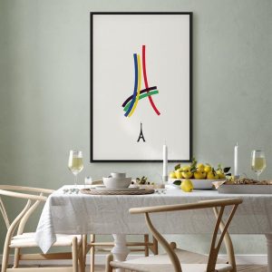 Tableau - Eiffel Tower - Colorful Graphics - Abstraction