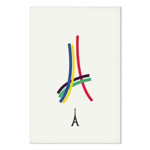 Tableau - Eiffel Tower - Colorful Graphics - Abstraction