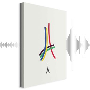 Tableau - Eiffel Tower - Colorful Graphics - Abstraction