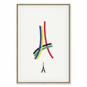 Tableau - Eiffel Tower - Colorful Graphics - Abstraction