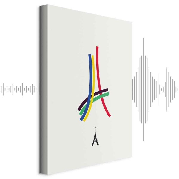 Tableau - Eiffel Tower - Colorful Graphics - Abstraction Tableau - Eiffel Tower - Colorful Graphics - Abstraction