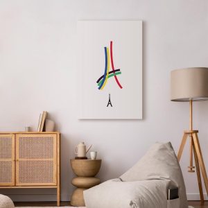 Tableau - Eiffel Tower - Colorful Graphics - Abstraction