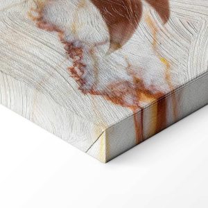 Tableau - Elegance of a Flower (1-part) - Delicate Lily on Marble in Sepia