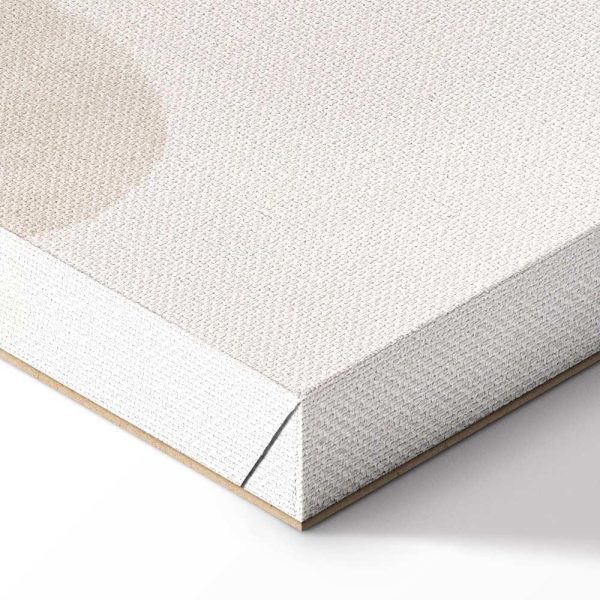 Tableau - Fairy-Tale Moon - Pastel Moon with Balloons Among Colorful Clouds and Stars in Subdued Colors on a Light Background