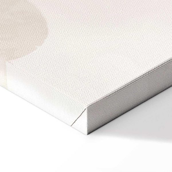 Tableau - Fairy-Tale Moon - Pastel Moon with Balloons Among Colorful Clouds and Stars in Subdued Colors on a Light Background